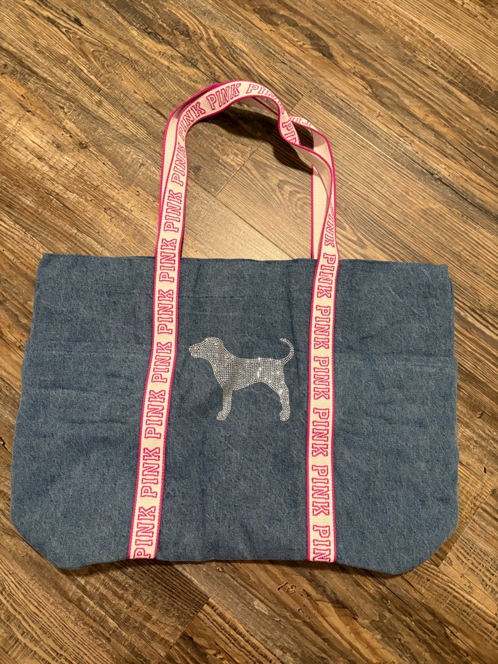 Pink Victoria Secret Diamond Tote Bag $35.00